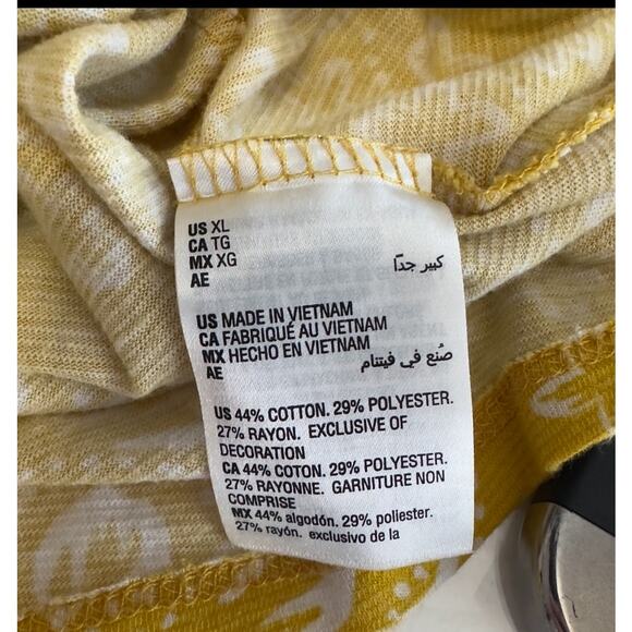 Style & Co & Merona Tank Top Bundle XL Yellow, White/Blue V-Neck Bohemian Summer - Picture 11 of 16